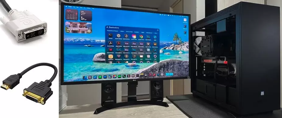 黑苹果核显HDMI转DVI,DP转DVI和DVI端口定制